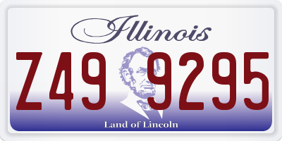 IL license plate Z499295