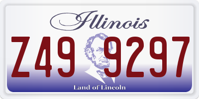 IL license plate Z499297
