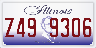 IL license plate Z499306