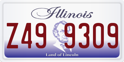IL license plate Z499309