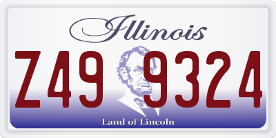 IL license plate Z499324