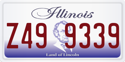 IL license plate Z499339