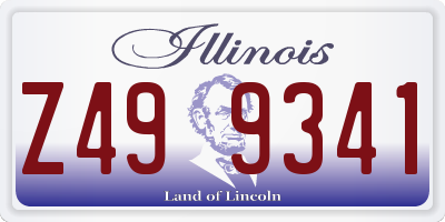 IL license plate Z499341