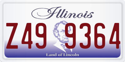 IL license plate Z499364