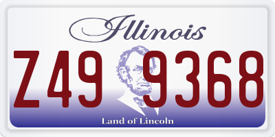 IL license plate Z499368