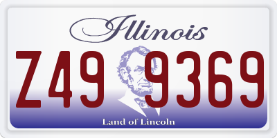 IL license plate Z499369