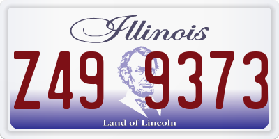 IL license plate Z499373