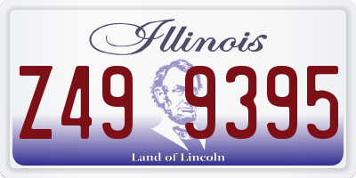 IL license plate Z499395