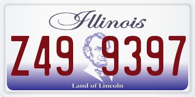 IL license plate Z499397