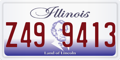 IL license plate Z499413