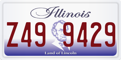 IL license plate Z499429