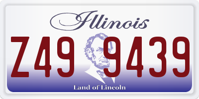 IL license plate Z499439