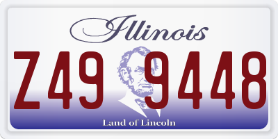 IL license plate Z499448