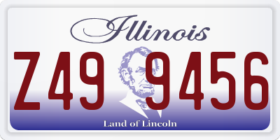 IL license plate Z499456