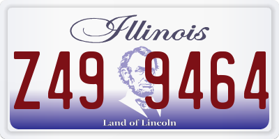 IL license plate Z499464
