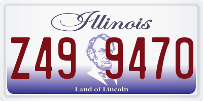 IL license plate Z499470