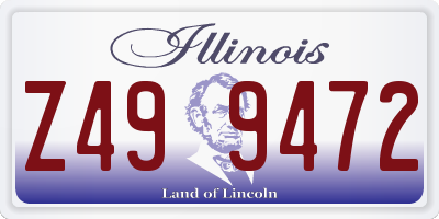 IL license plate Z499472