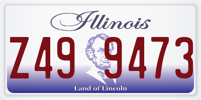 IL license plate Z499473