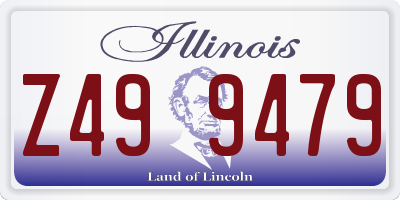 IL license plate Z499479