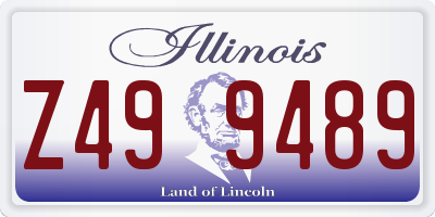 IL license plate Z499489