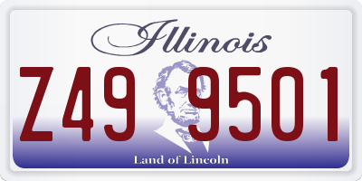 IL license plate Z499501