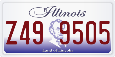 IL license plate Z499505