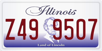 IL license plate Z499507