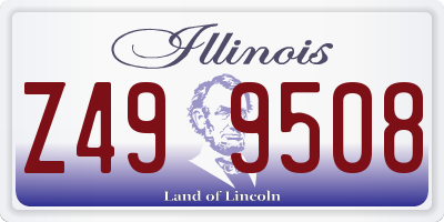IL license plate Z499508