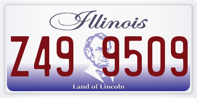 IL license plate Z499509