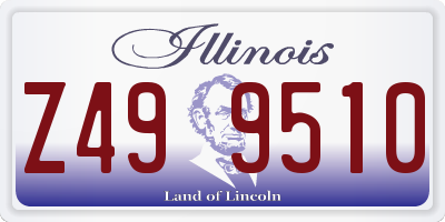 IL license plate Z499510