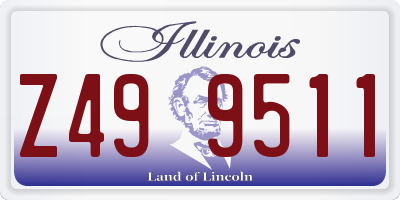 IL license plate Z499511