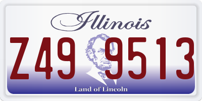 IL license plate Z499513