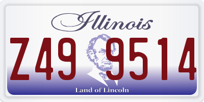 IL license plate Z499514