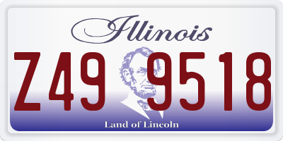 IL license plate Z499518