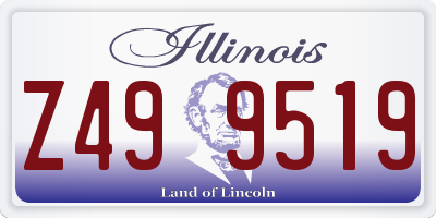 IL license plate Z499519