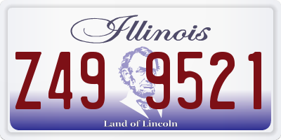 IL license plate Z499521
