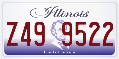 IL license plate Z499522