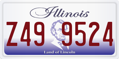 IL license plate Z499524