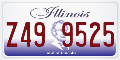 IL license plate Z499525