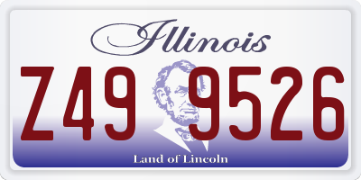 IL license plate Z499526