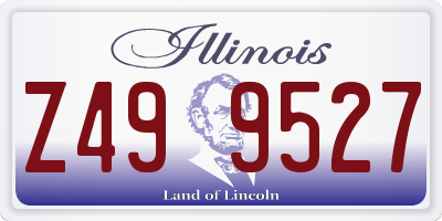 IL license plate Z499527
