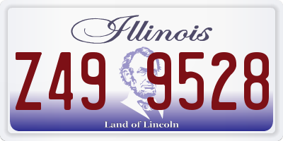 IL license plate Z499528