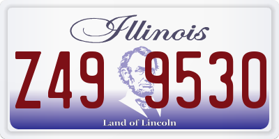 IL license plate Z499530