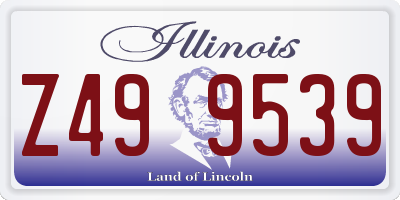 IL license plate Z499539