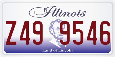 IL license plate Z499546