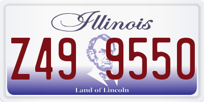 IL license plate Z499550