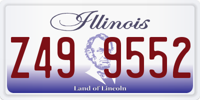 IL license plate Z499552