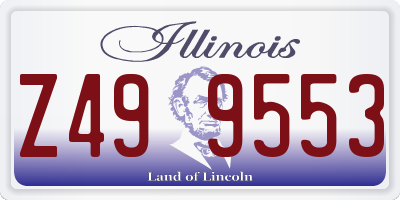 IL license plate Z499553