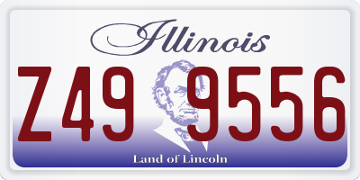 IL license plate Z499556
