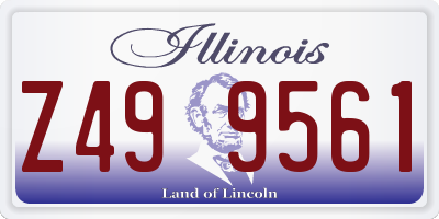 IL license plate Z499561